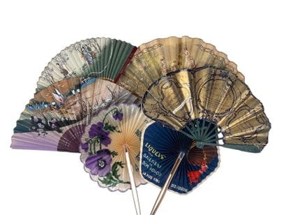 Six advertising fans, France, circa 1920
Paper...