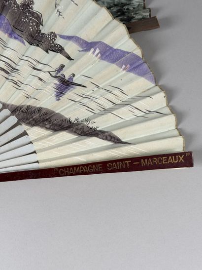 Six promotional fans, France, circa 1920–1940
Folded...