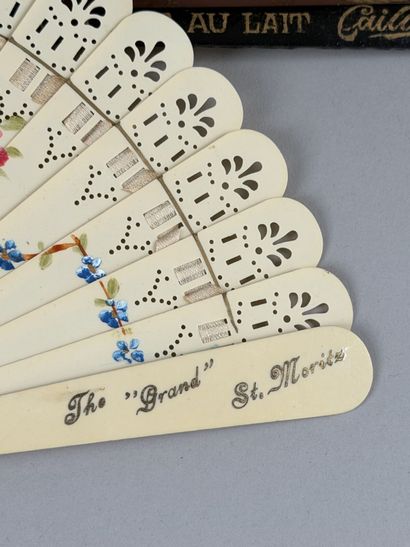 Five promotional fans, Europe, early 20th...