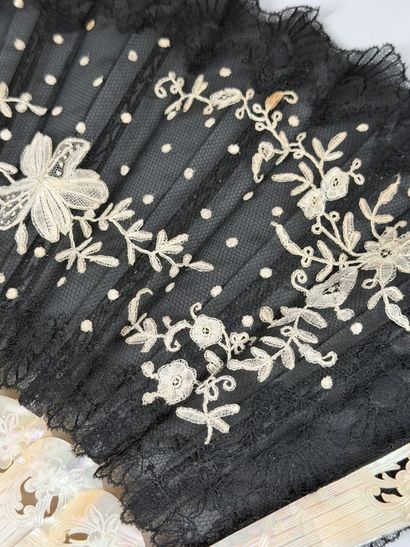 Black and white, Europe, circa 1880 
Folded...