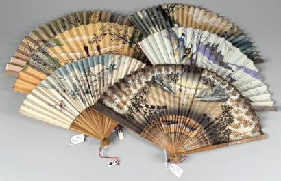 Six promotional fans, France, circa 1920–1940
Folded...
