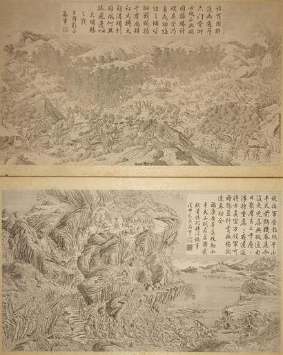 Deux gravures de la série des Gravures de...