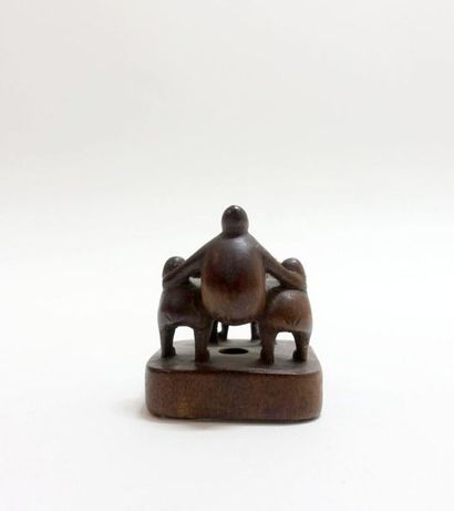 JAPON - Époque MEIJI (1868-1912).
Deux netsuke...
