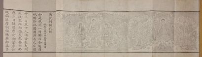 CHINE - XIXe siècle.
Sutra d'Amithaba, album...