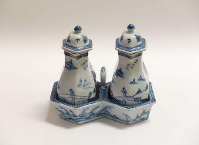 CHINE - fin du XVIIIe siècle.
Paire de pots...