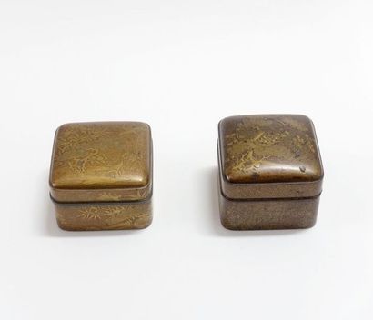 JAPON - Époque EDO (1603-1868), XVIIIe siècle.
Deux...