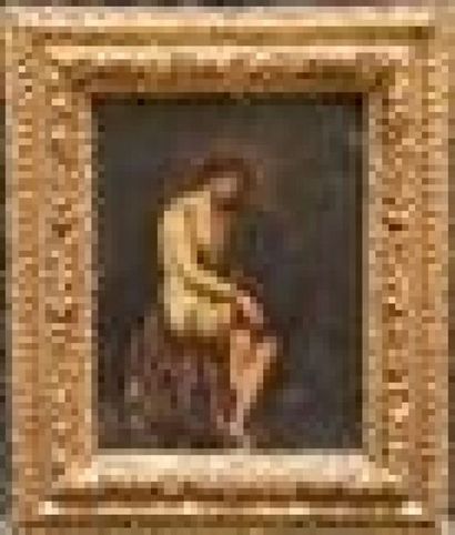 École Espagnole du XVIIe siècle.
Le Christ...