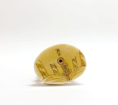 JAPON - Époque MEIJI (1868-1912).
Petit okimono...