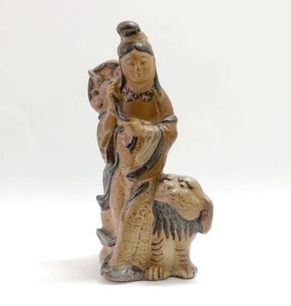 CHINE, Fours de Cizhou - XIXe siècle.
Groupe...