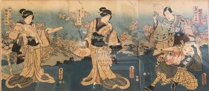 Utagawa Kunisada / Toyokuni III (1786-1865).
Deux...