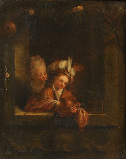 
Dutch school of the 18th century following...