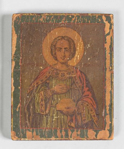 
Icon of the Mother of God Iverskaya.
Chromolithography...