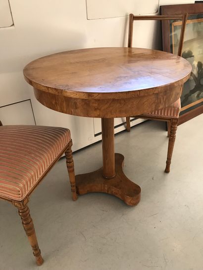 
Light veneer tripod GUERIDON
Late Charles...