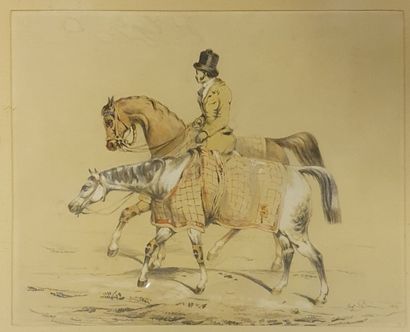 *Set of five engravings and framed drawings...