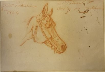 Set of ten framed pieces, drawings and various...