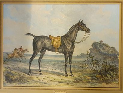 
*- JF HERRING. Two engravings in color representing...