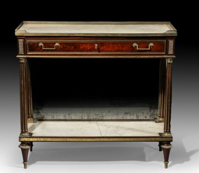 A flamed mahogany sideboard opening with...