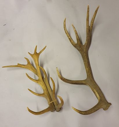 
Set including two deer slaughters (one damaged,...