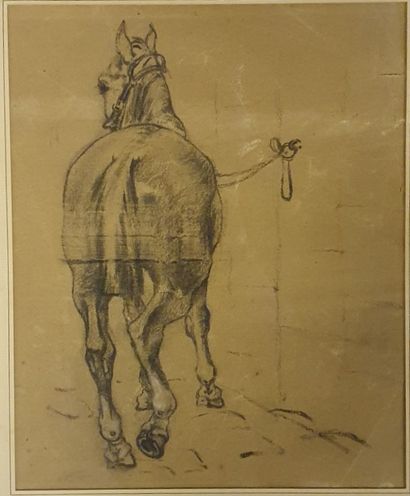 Set of ten framed pieces, drawings and various...