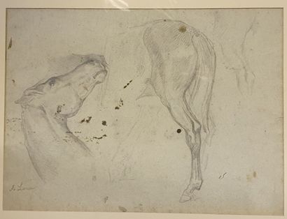 Set of ten framed pieces, drawings and various...