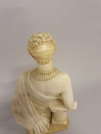 
Alabaster sculpture representing a woman...