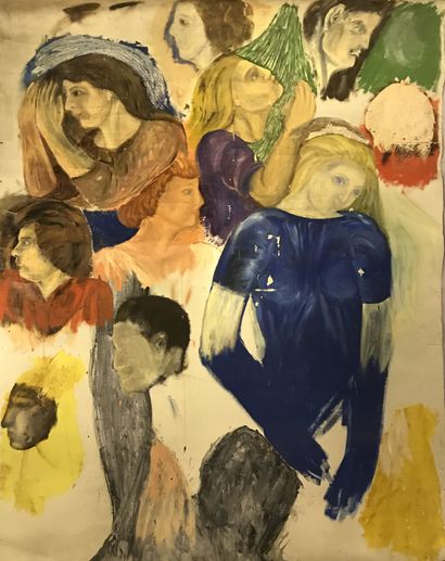 Nathan IMENITOFF, Personnages Huile sur toile

Nathan...