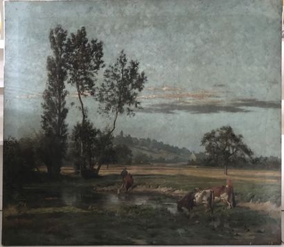 
French school of the 19th century
Cows in...