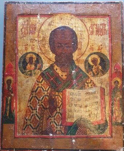 
Icon of Saint Nicholas the Thaumaturgist
Tempera...