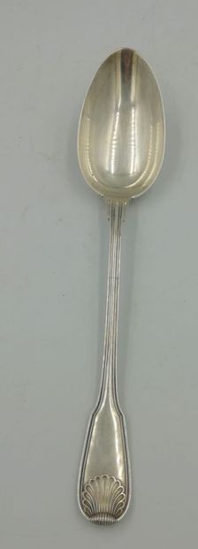 Cuillère de service en argent ( 925 millièmes)...