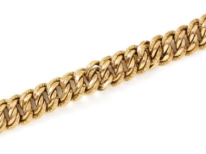 Bracelet en or 750 millièmes, maille gourmette...