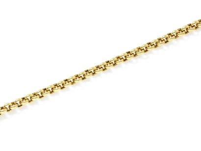 Bracelet en or 750 millièmes, maille jaseron,...