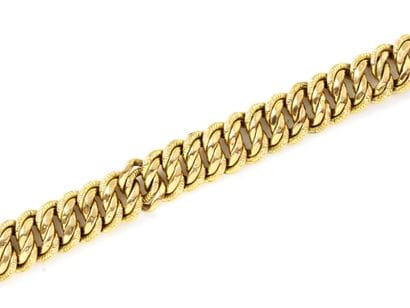 Bracelet en or 750 millièmes, maille gourmette...