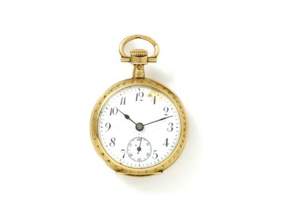Montre de col en or 750 millièmes, cadran...