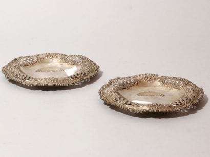 TIFFANY & CO, NEW-YORK
Paire de coupelles...