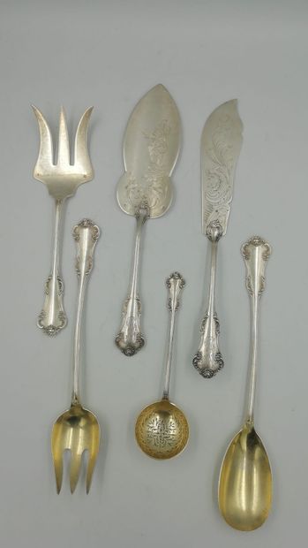Partie de ménagère en argent (925 millièmes)...