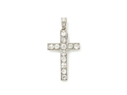 Pendentif en platine 850 millièmes, retenant...