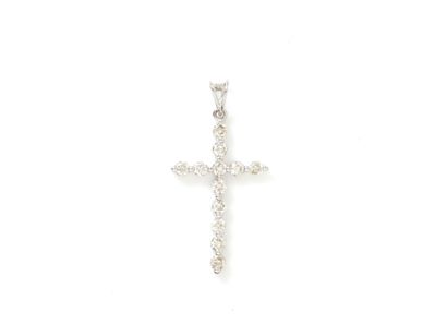 Pendentif en or gris 750 millièmes, retenant...