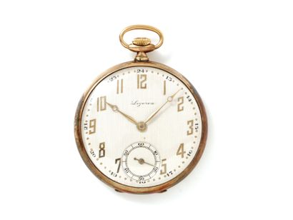 Montre de poche en or 750 et argent 800 millièmes,...