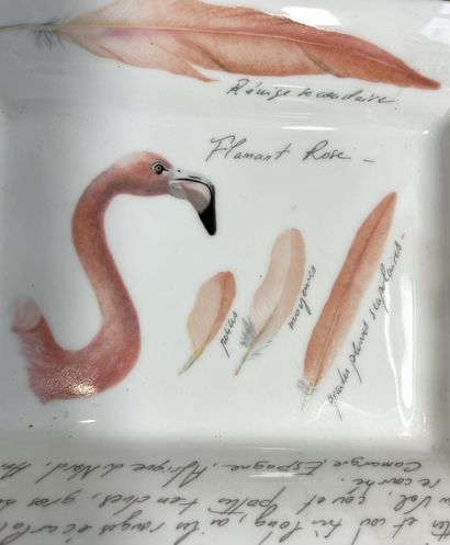 HERMES-Paris
Rectangular ashtray in porcelain...