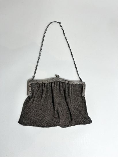 BAL BAG in cote de maille with openwork foliage...