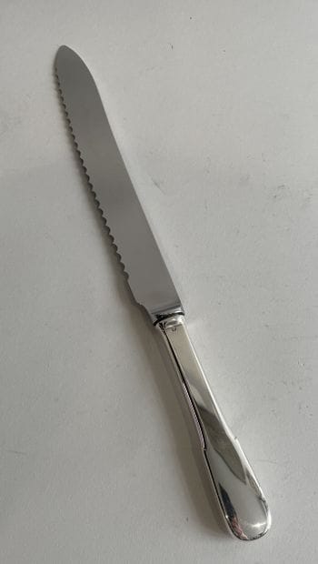BREAD KNIFE with silver handle (925 thousandths)...