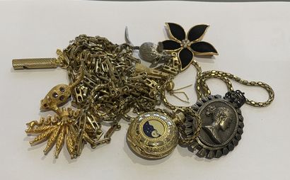 lot of costume jewelry including a metal...