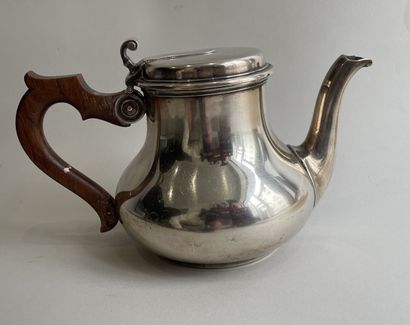 Silver teapot (925 thousandths) with coat...