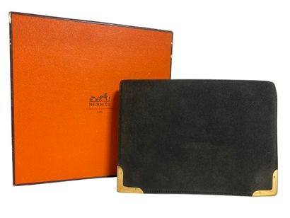 HERMES- Paris
POCKET in brown nubuck and...