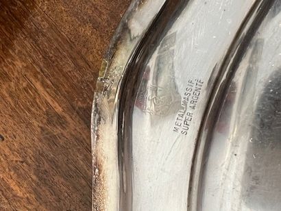 Set of THREE silver-plated and stainless...