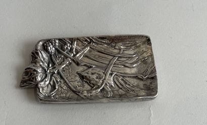 SMALL POCKET VACUUM in silver-plated bronze...
