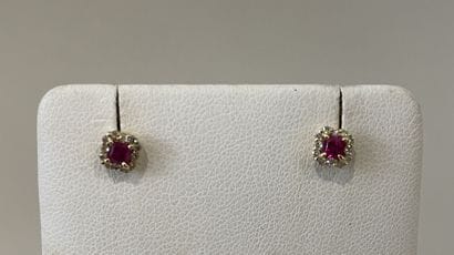 PAIR OF EARRINGS in 18K yellow gold (750...