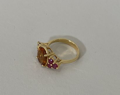 RING in 18K yellow gold (750 thousandths)...
