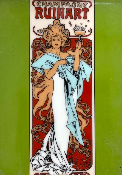 Porcelain ASHTRAY with RUINART advertising...