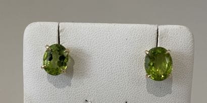 PAIR OF EARRINGS in 18K (750 mm) yellow gold...